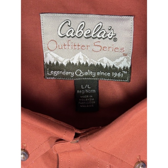 Cabela's Outfitter Series Men's Size Large Long Sleeve Button-up Shirt - Picture 6 of 6